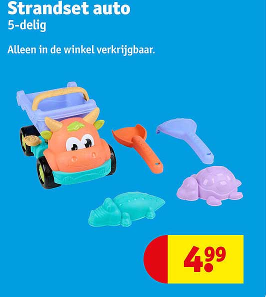 Strandset auto 5-delig