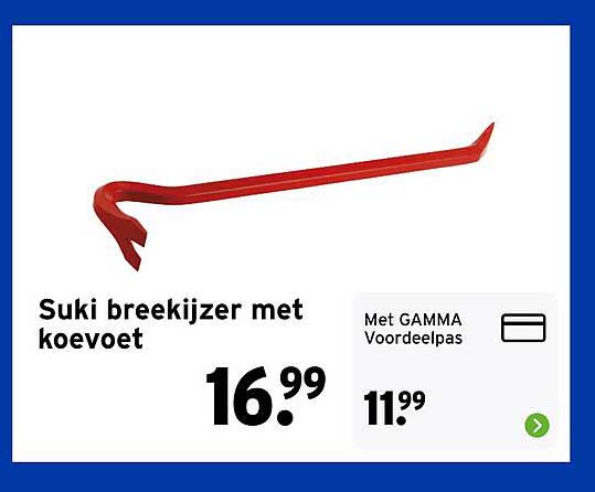 Suki breekijzer met koevet