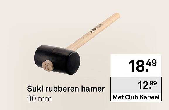 Suki rubberen hamer 90 mm
