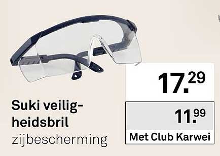 Suki veiligheidsbril - zijbescherming
