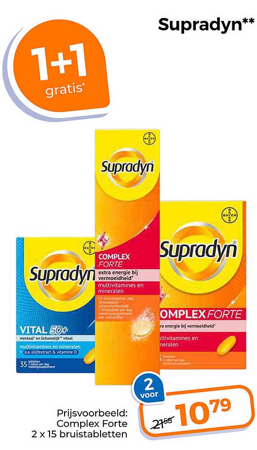 Supradyn** 1+1 gratis