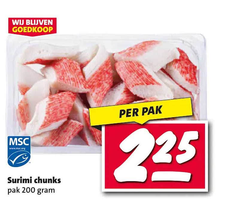 Surimi chunks