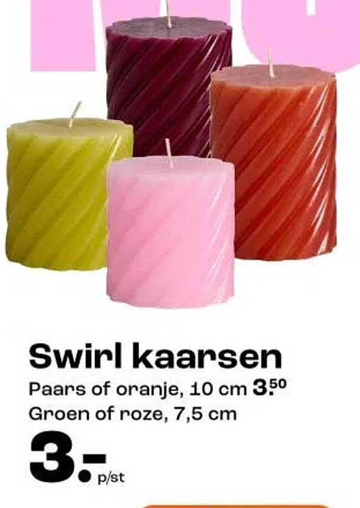 Swirl kaarsen