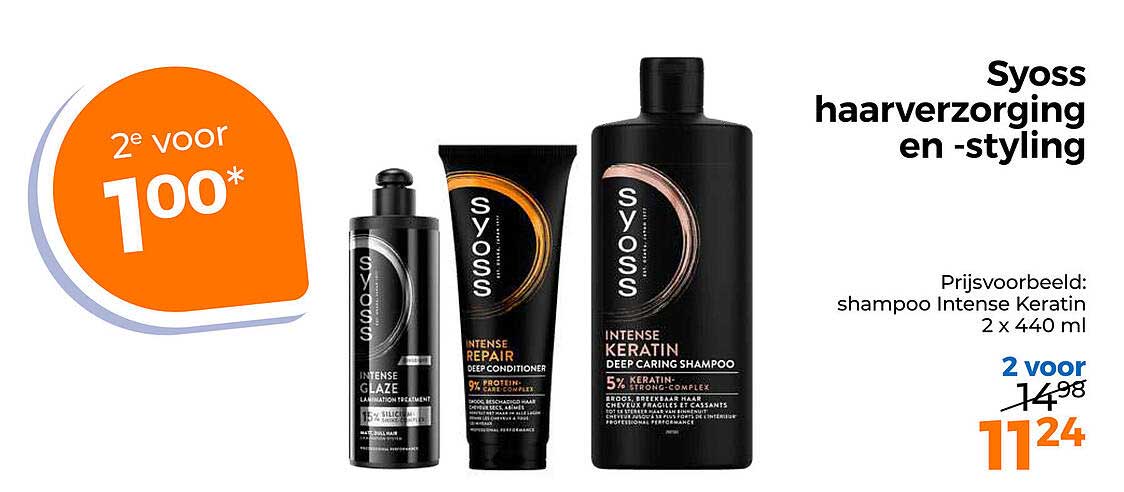 Syoss haarverzorging en -styling 2e voor 100*