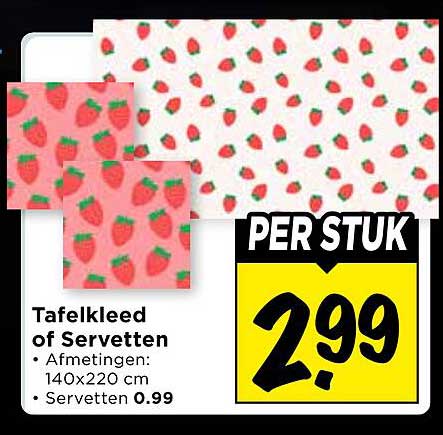 Tafelkleed of Servetten