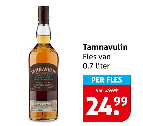 Tamnnavulin Fles van 0.7 liter PER FLES