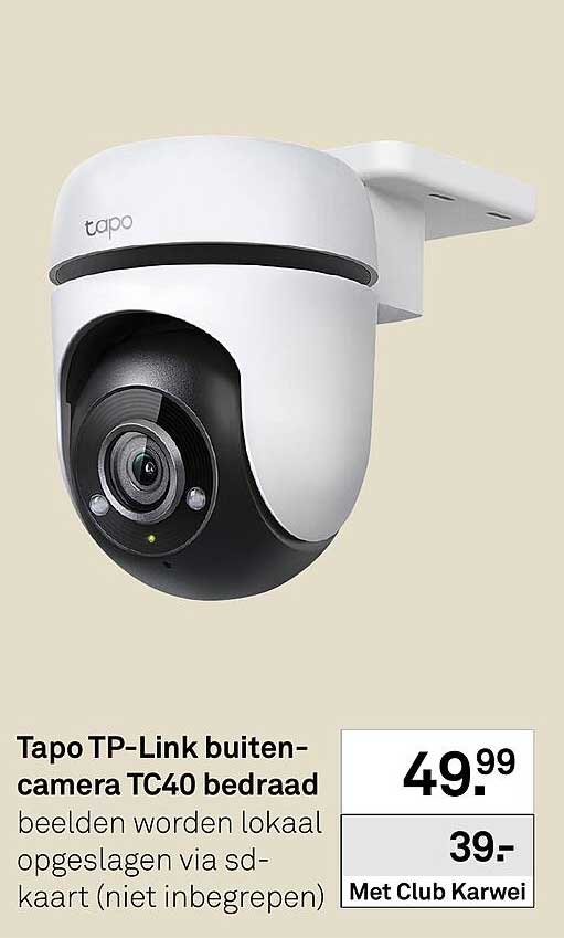 Tapo TP-Link buiten-camera TC40 bedraad