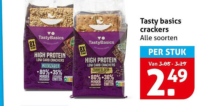 Tasty basics crackers Alle soorten PER STUK