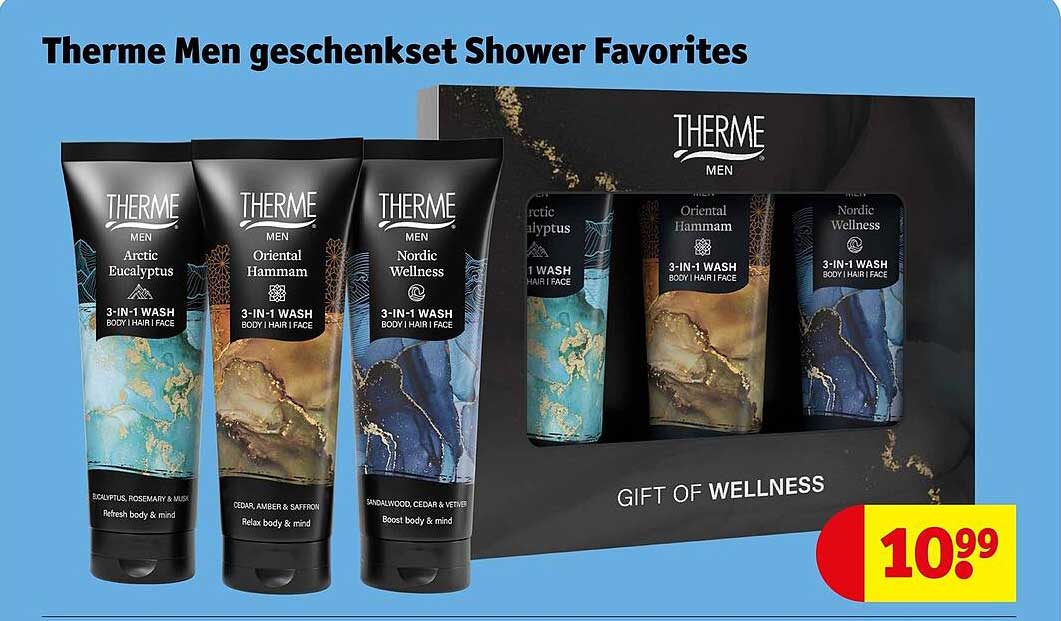 Therme Men geschenkset Shower Favorites