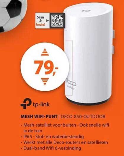 tp-link MESH WIFI-PUNT | DECO X50-OUTDOOR