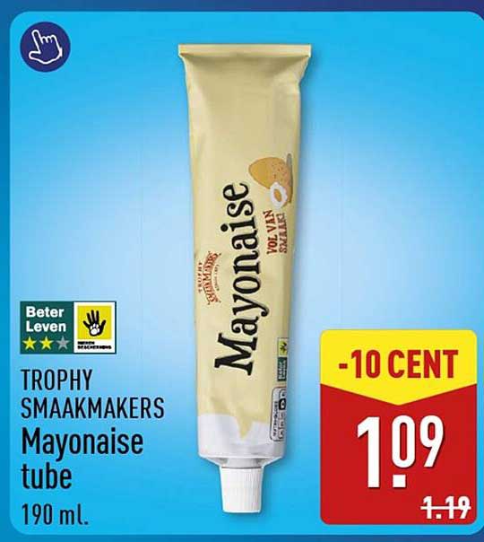 TROPHY SMAAKMAKERS Mayonaise tube 190 ml -10 CENT