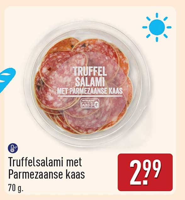Truffelsalami met Parmezaanse kaas