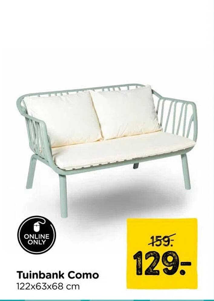 Tuinbank Como 122x63x68 cm