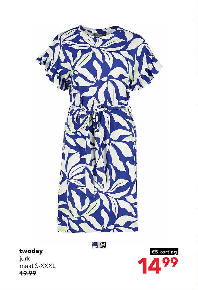 twoday jurk maat S-XXXL
