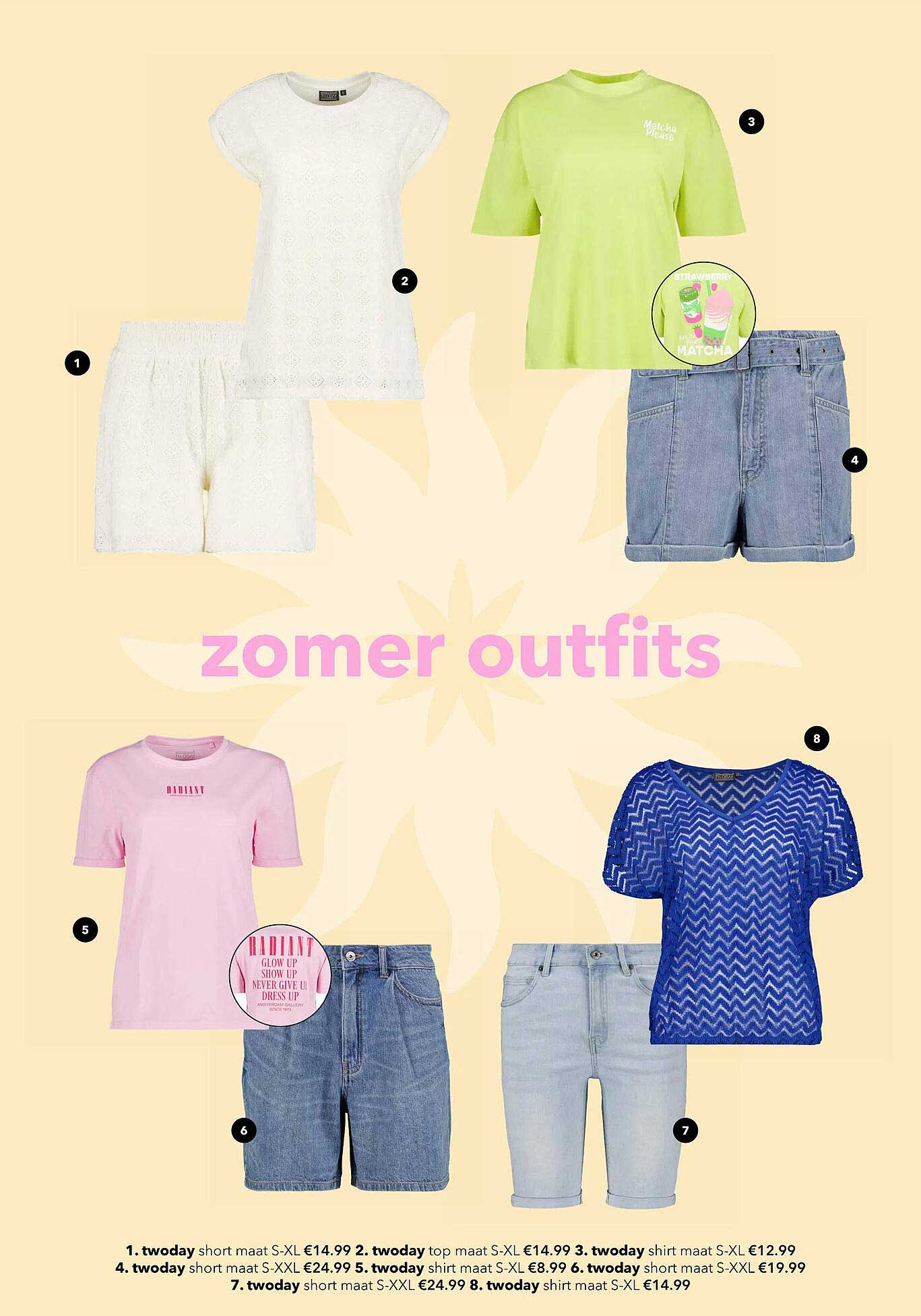 twoday short maat S-XL