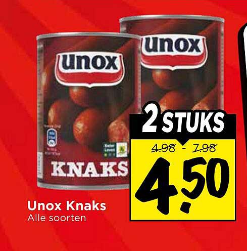 Unox Knaks Alle soorten 2 STUKS