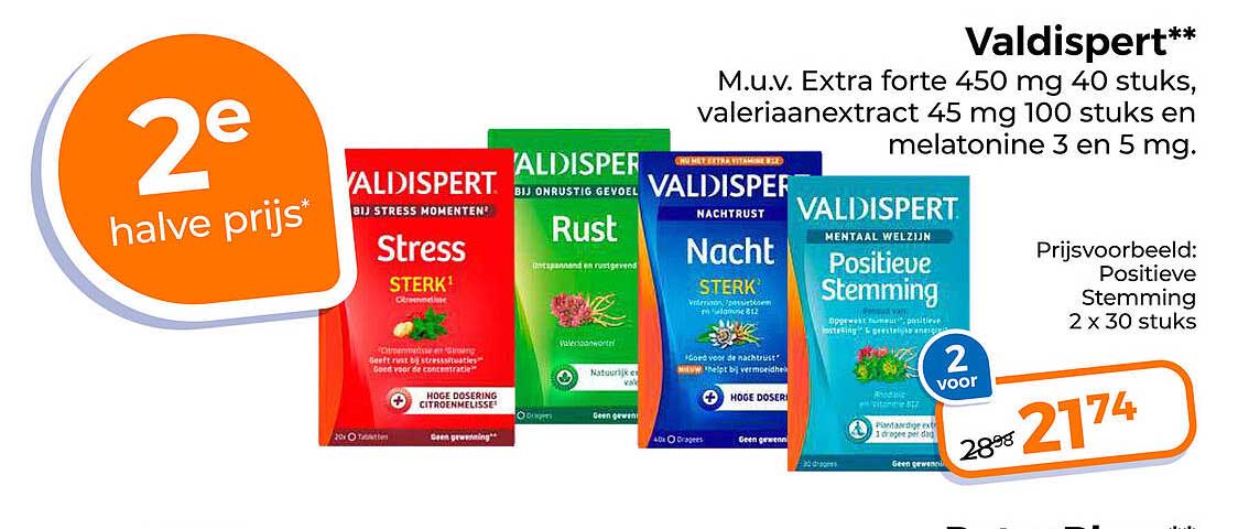 Valdispert** 2e halve prijs
