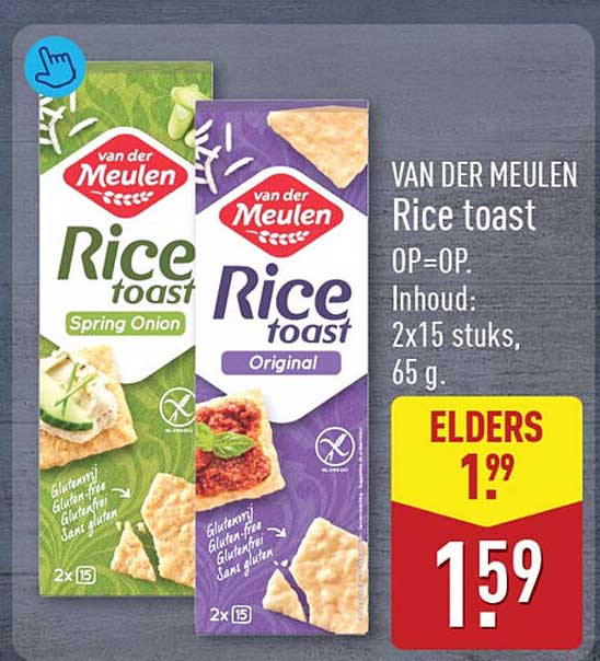 VAN DER MEULEN Rice toast