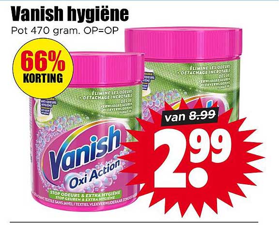 Vanish hygiëne Pot 470 gram. OP=OP