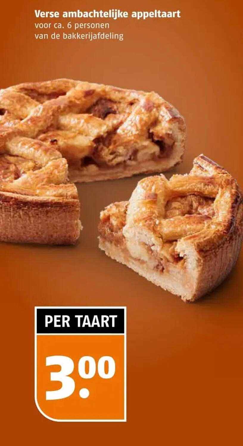 Verse ambachtelijke appeltaart
