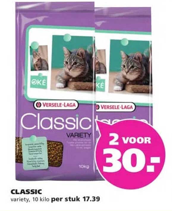 Versele-Laga Classic variety, 10 kilo per stuk 2 voor 30,-