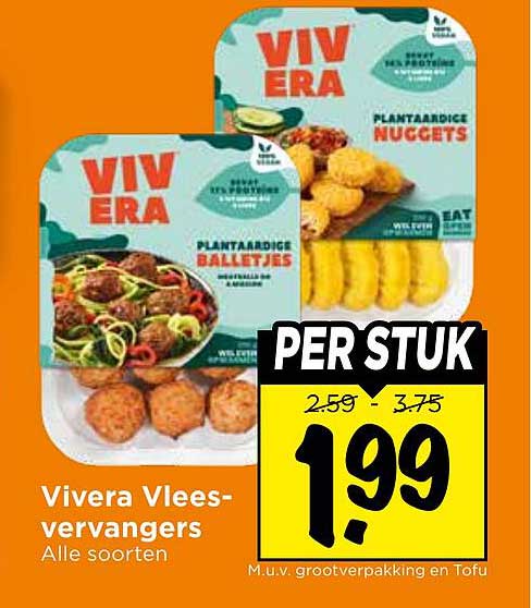 Vivera Vleesvervangers Alle soorten PER STUK