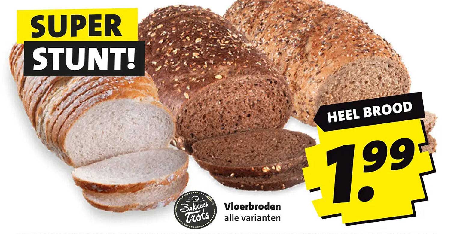 Vloerbroden alle varianten HEEL BROOD