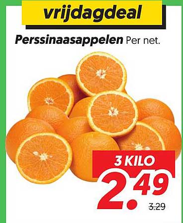 vrijdagdeal Perssinaasappelen Per net.