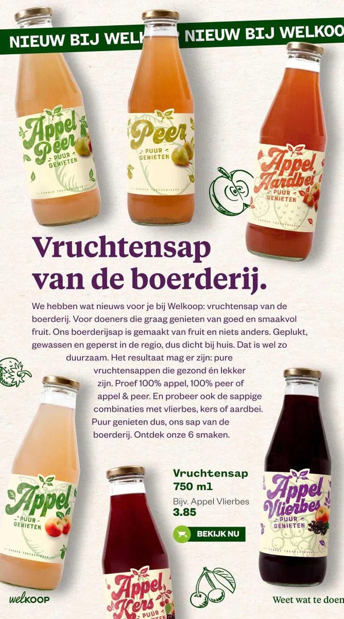 Vruchtensap van de boerderij.