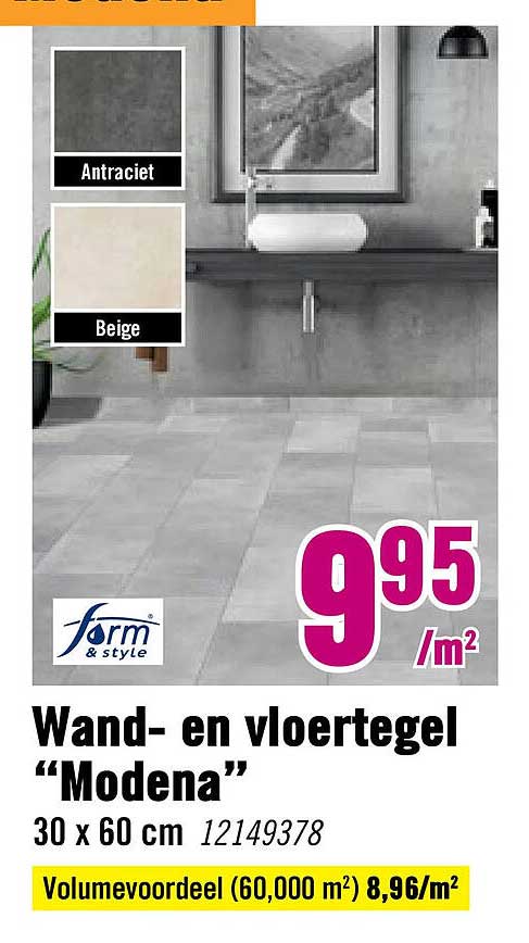 Wand- en vloertegel “Modena”