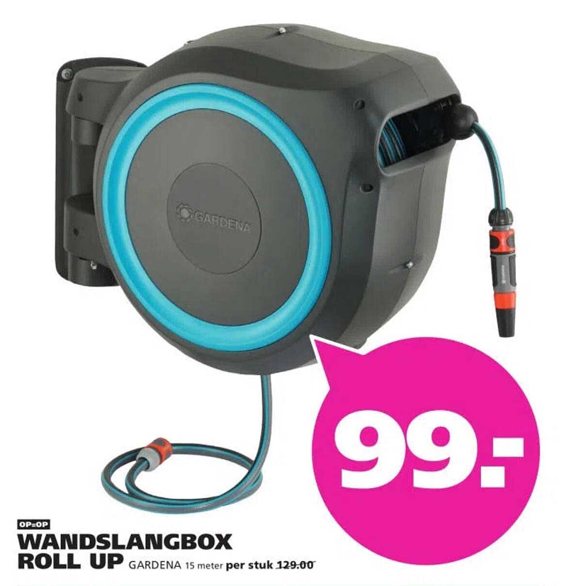 Wandslangbox Roll Up Gardena 15 meter per stuk