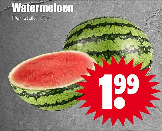 Watermeloen Per stuk.