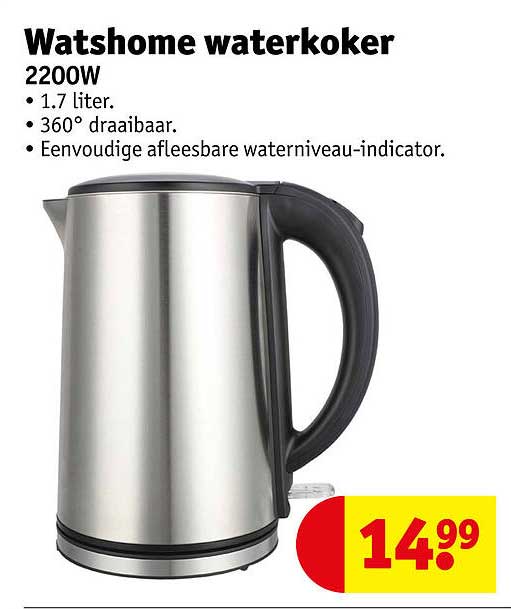 Watshome waterkoker 2200W