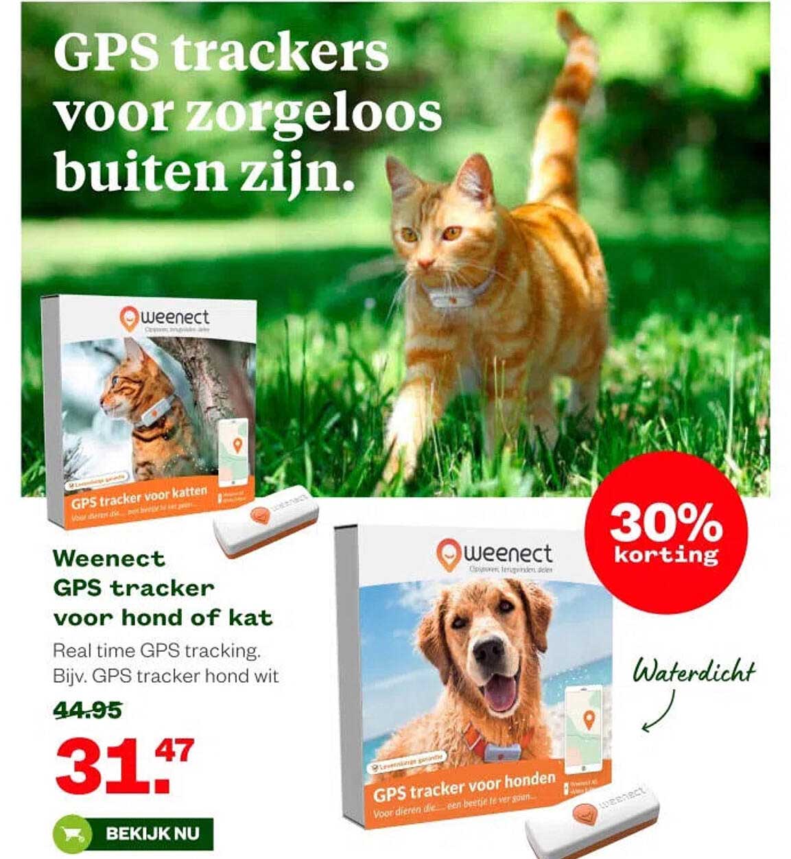 Weenect GPS tracker voor hond of kat