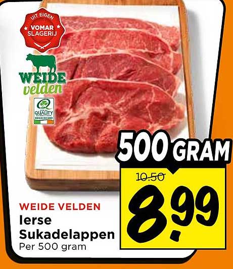 WEIDE VELDEN Ierse Sukadelappen Per 500 gram