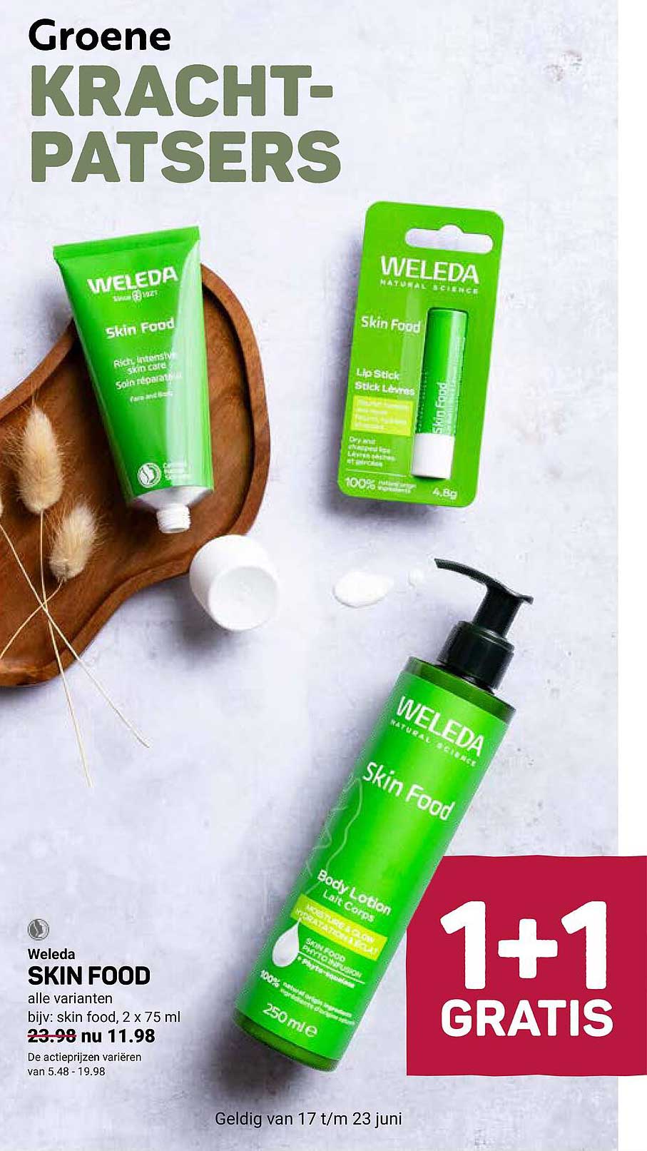 Weleda SKIN FOOD alle varianten bijv: skin food, 2 x 75 ml 1+1 GRATIS