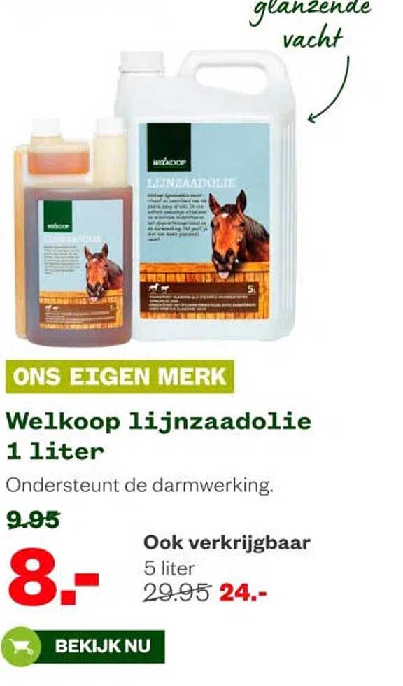 Welkoop lijnzaadolie 1 liter