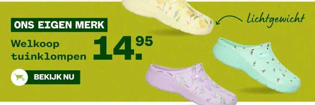 Welkoop tuinklompen
