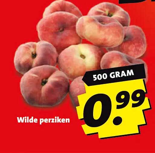 Wilde perziken 500 gram