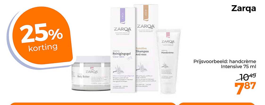 Zarqa 25% korting