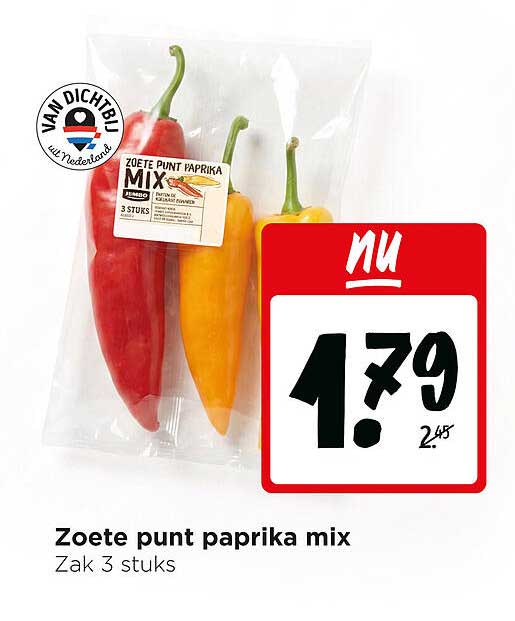 Zoete punt paprika mix