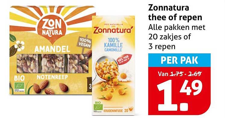 Zonnatura thee of repen Per pak