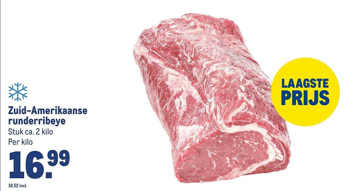 Zuid-Amerikaanse runderribeye