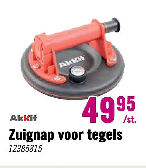 Zuignap voor tegels