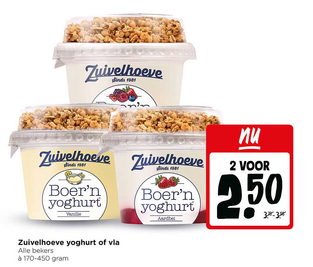 Zuivelhoeve yoghurt of vla