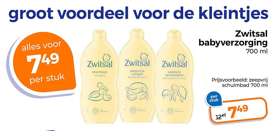 Zwitsal babyverzorging 700 ml