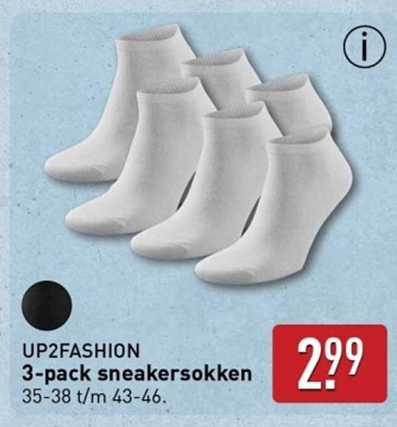 3-pack sneakersokken