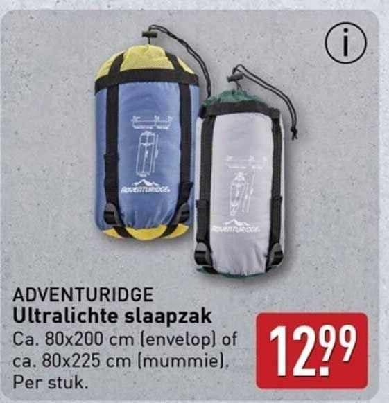 ADVENTURIDGE Ultralichte slaapzak