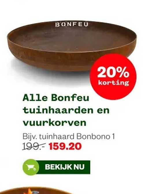 Alle Bonfeu tuinhaarden en vuurkorven - 20% korting