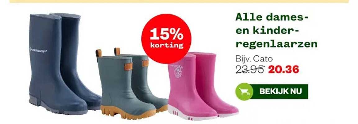 Alle dames- en kinderregenlaarzen